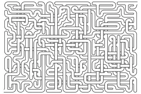 Vector maze isolated on white background Stock Illustration