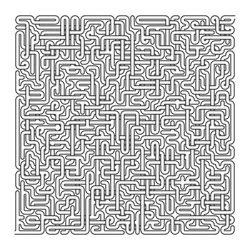Vector maze isolated on white background Stock Illustration