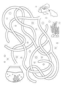 Vector maze isolated on white background Stock Illustration