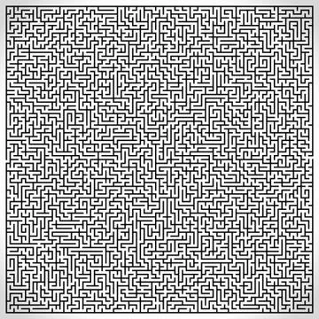 Vector Maze. Labyrinth with Entry and Exit. 스톡 일러스트