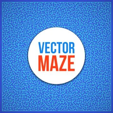 Vector Maze. Labyrinth with Entry and Exit. Stock Illustration