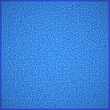 Vector Maze. Labyrinth with Entry and Exit. Stock Illustration