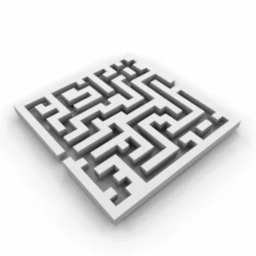 Vector of a maze (labyrinth) Stock Illustration