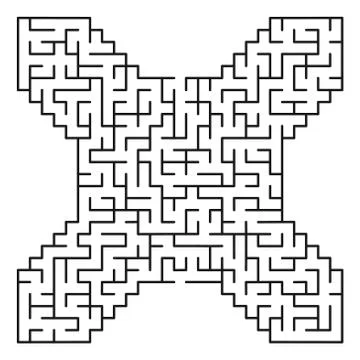 Vector maze / labyrinth. Illustrazione stock