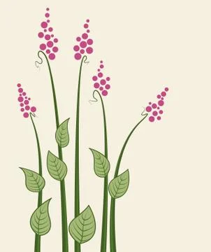 Vector meadow flowers Stock Illustration
