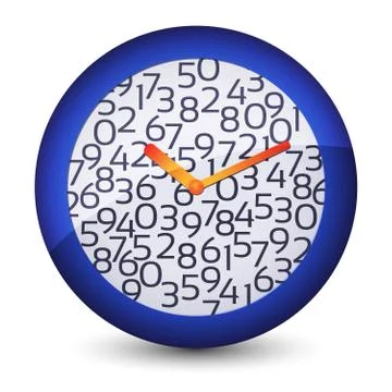 Vector mechanical clock Stock Illustration