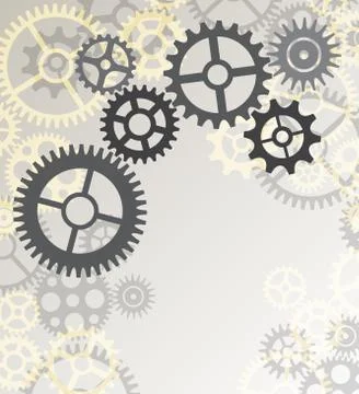 Vector mechanism cogwheels Stock Illustration