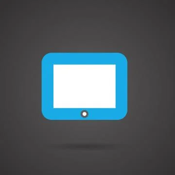Vector Media Icon - Tablet Stock Illustration
