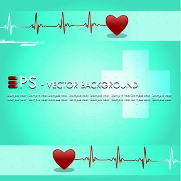 Vector medical background Illustrazione stock