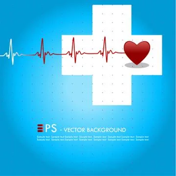 Vector medical background Illustrazione stock