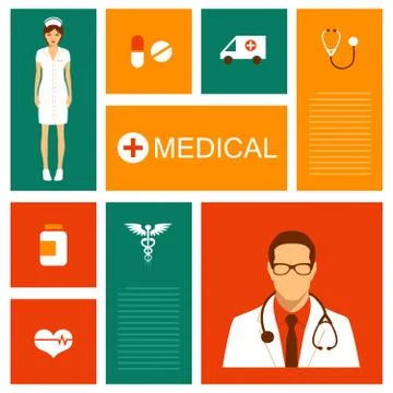 Vector medical background, Stock Illustration