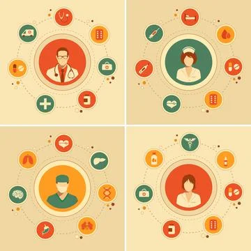 Vector medical background Stock Illustration