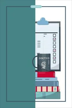 Vector medical banner. Pharmacy template for hospitals, advertising, pharmacies Stock Illustration