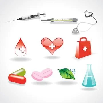 Vector medical elements Stock Illustration