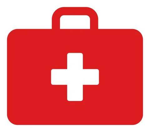 Vector Medical First Aid Flat Icon Illustration Illustrazione stock