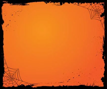 Vector medium rectangle banner size Halloween template background with layer  Stock Illustration