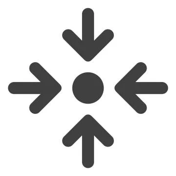 Vector Meeting Point Flat Icon Symbol 스톡 일러스트