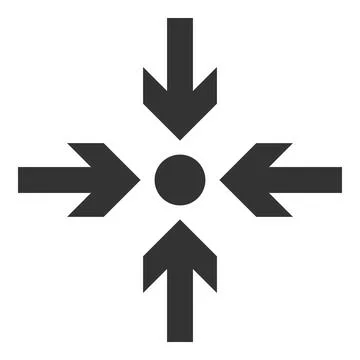 Vector Meeting Point Flat Icon Illustration Stock Illustration