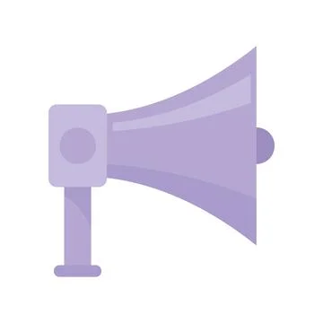 Vector Megaphone in flat style isolated on white Stock Illustration