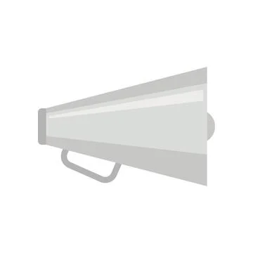 Vector Megaphone in flat style isolated on white Stock Illustration