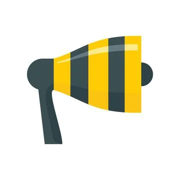 Vector Megaphone in flat style isolated on white Stock-Illustration