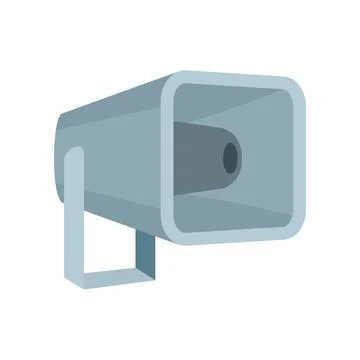 Vector Megaphone in flat style isolated on white Stock Illustration