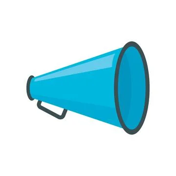 Vector Megaphone in flat style isolated on white Stock Illustration