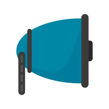 Vector Megaphone in flat style isolated on white Stock Illustration