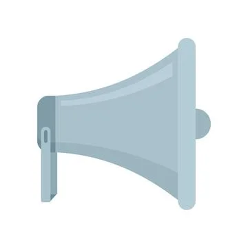 Vector Megaphone in flat style isolated on white Stock Illustration
