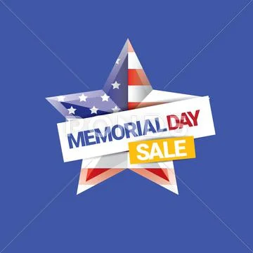Vector memorial day sale banner Stock Illustration