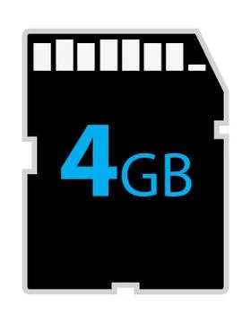 Vector memory sd card Stock Illustration