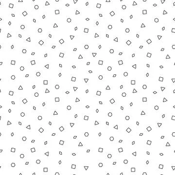Vector memphis seamless pattern. Illustrazione stock