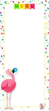 Vector menu blank form clipart Stock Illustration