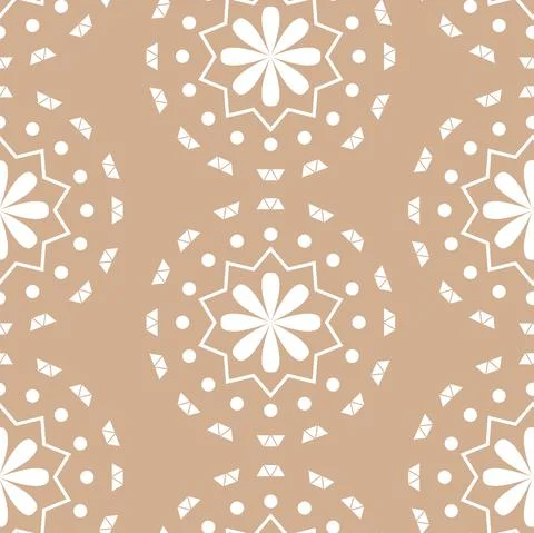 Vector. Merry Christmas and Happy New Year seamless pattern. Lace, snowflakes. Stock Illustration