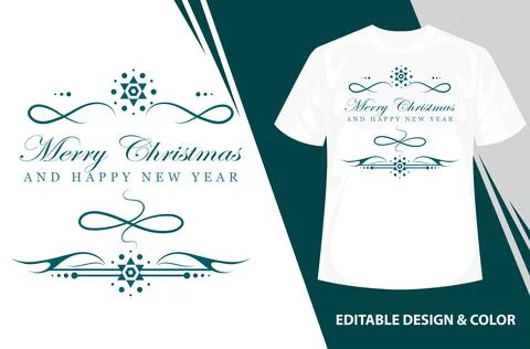 Vector with merry christmas and happy new year lettering, Inscription to wint Stock-Illustration
