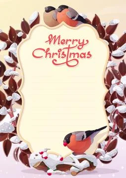 Vector Merry Christmas card Stock Illustration