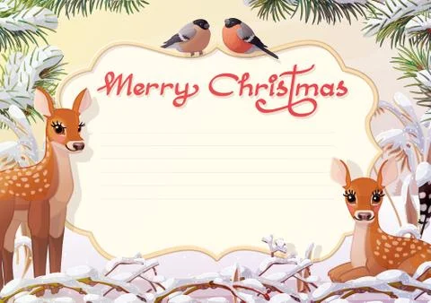 Vector Merry Christmas card Stock-Illustration