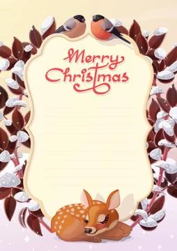 Vector Merry Christmas card Stock Illustration