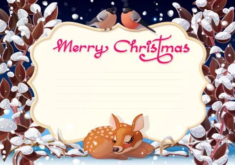 Vector Merry Christmas card Stock Illustration