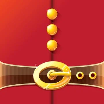 Vector merry christmas classic red cartoon background with santa claus belt and イラスト素材