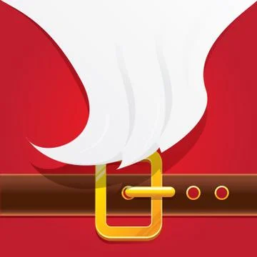 Vector merry christmas classic red cartoon background with santa claus white イラスト素材