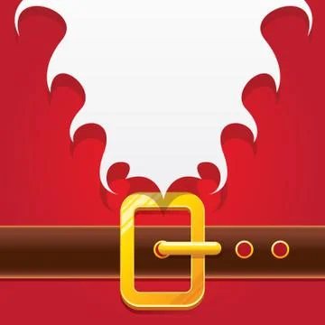 Vector merry christmas classic red cartoon background with santa claus white 스톡 일러스트