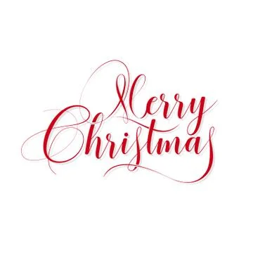 Vector Merry Christmas elegant text Stock Illustration