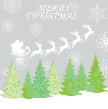 Vector Merry Christmas Illustrazione stock