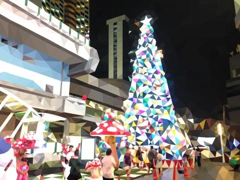 Vector merry christmas. Stock Illustration