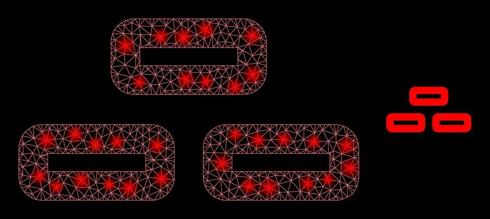 Vector Mesh Net Bricks with Magic Constellation Spots Illustrazione stock