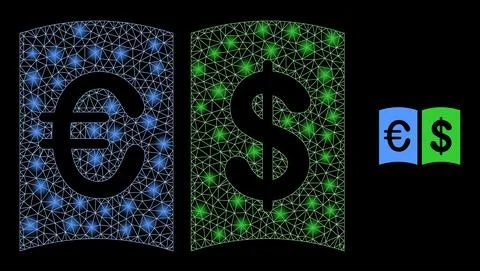Vector Mesh Net Currency Handbook with Magic Constellation Flashes Stock Illustration