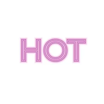 Vector mesh realistic letters of neon tubes Stock Illustration