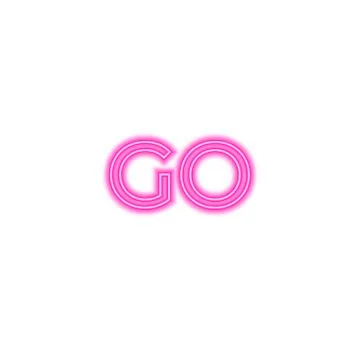 Vector mesh realistic letters of neon tubes Stock Illustration