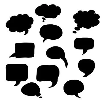 Vector message or chat icon or bubble Stock Illustration